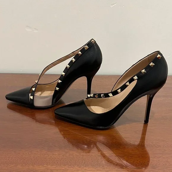 NIB Valentino Garavani Rockstud Leather d'Orsay Pumps - Picture 5 of 11